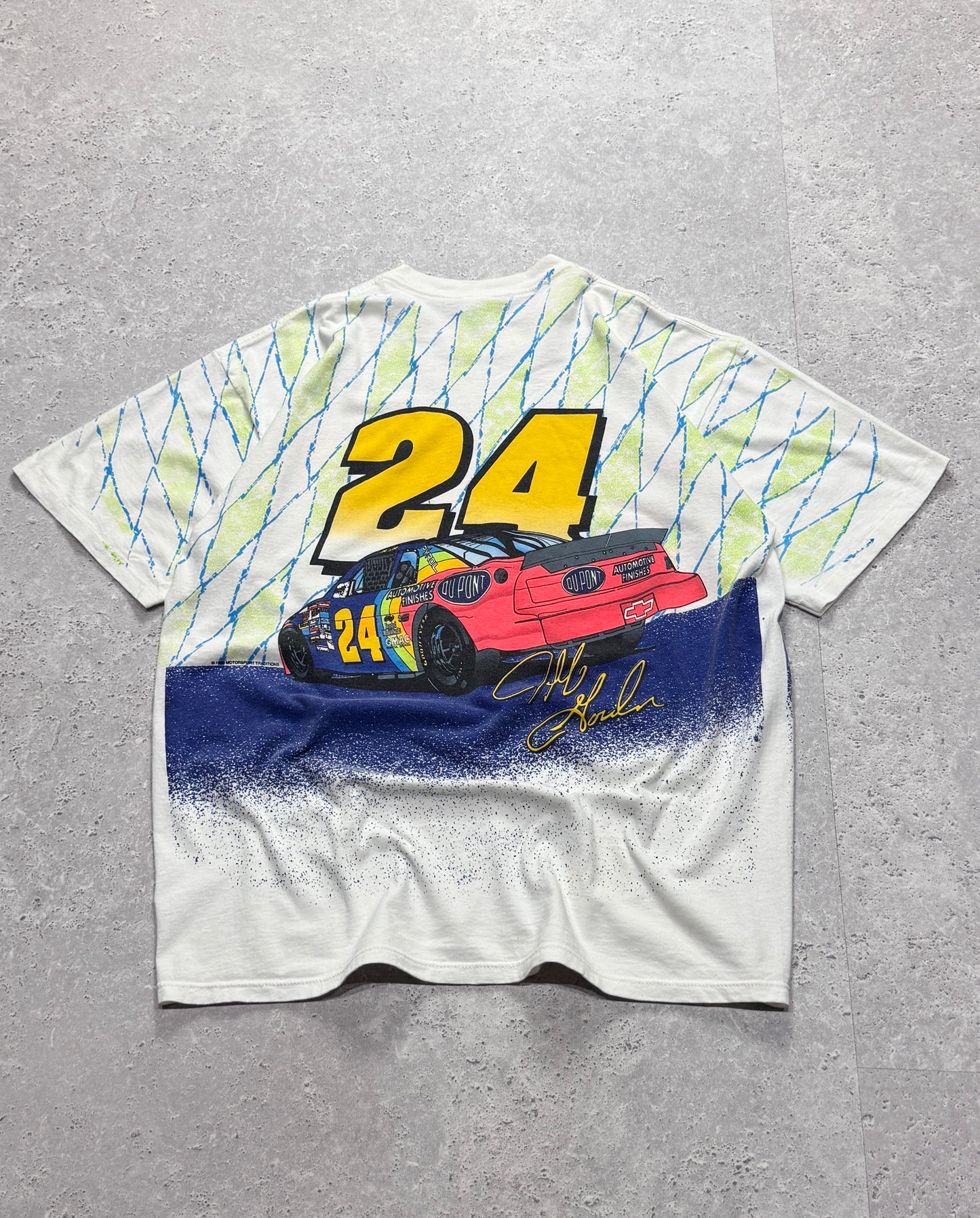 Vintage 1995 Jeff Gordon Dupont NASCAR Racing Tee (XL)