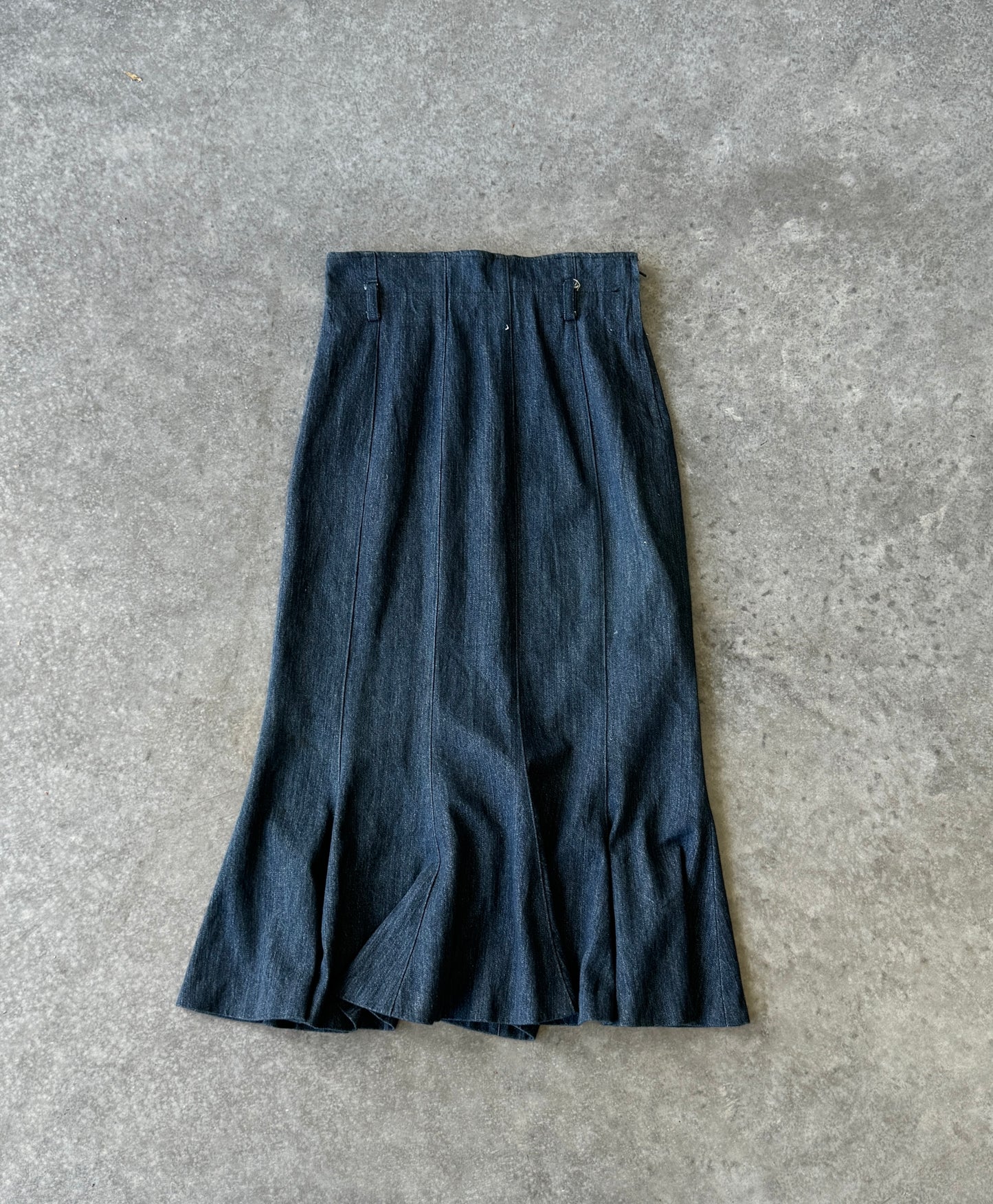 Vintage Denim Maxi Skirt (M)