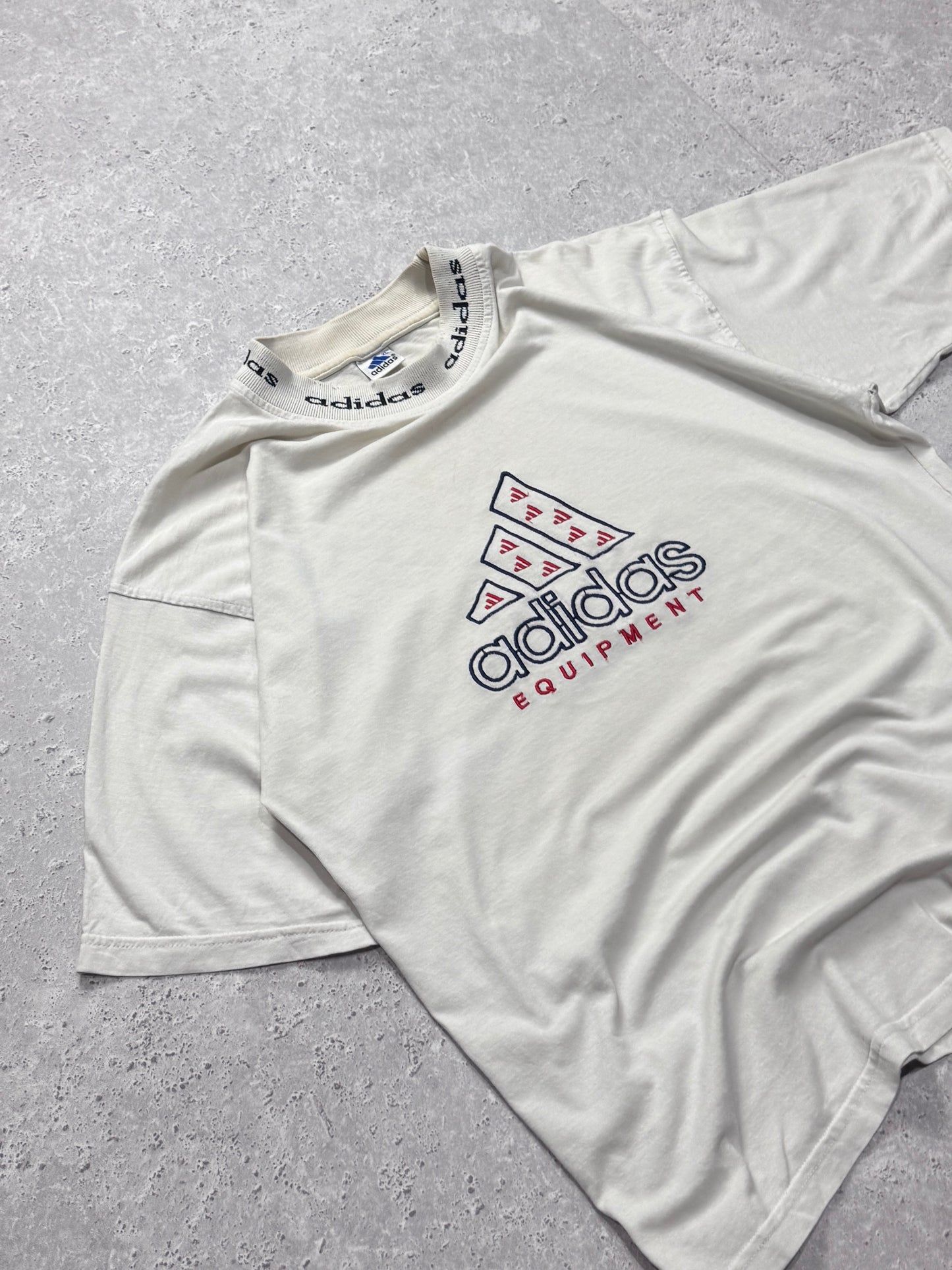 Vintage 90s Adidas Equipment Embroidered tee (XL)