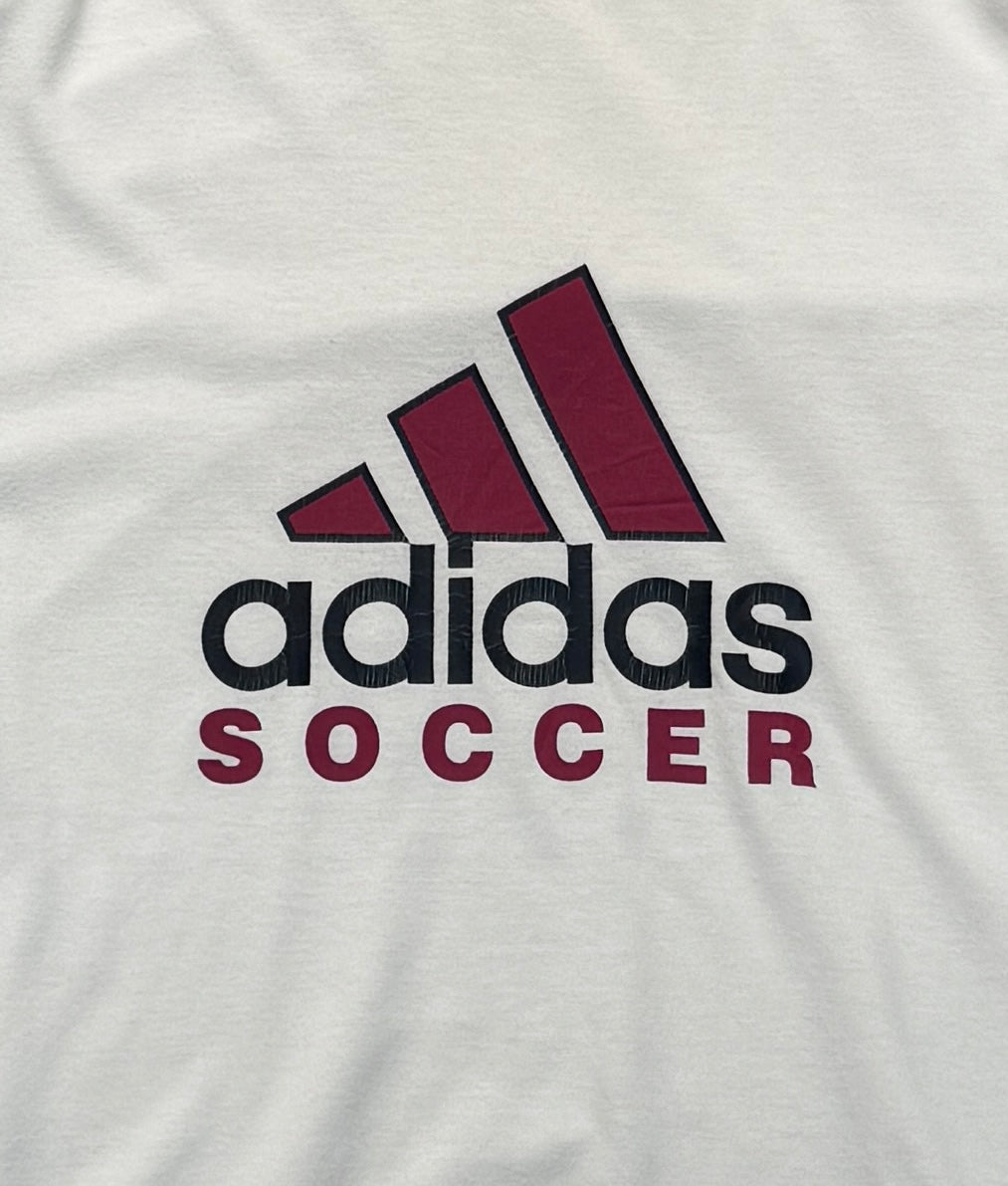 Vintage 90s Adidas Soccer Logo Tee (2XL)