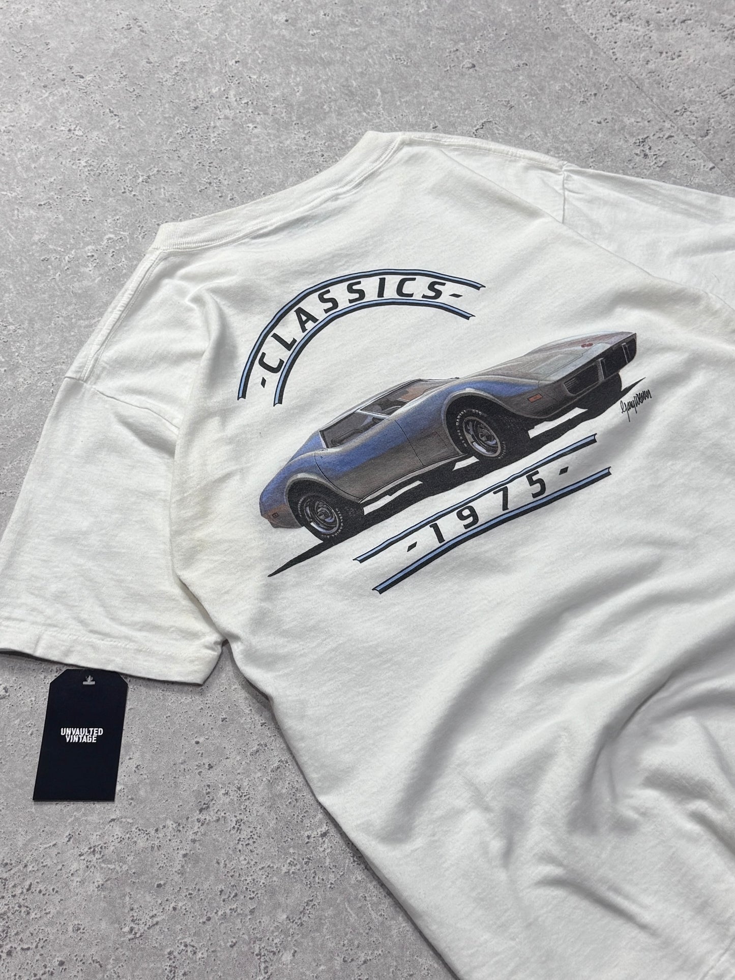 Vintage 90s Classic Car Graphic Tee (L)