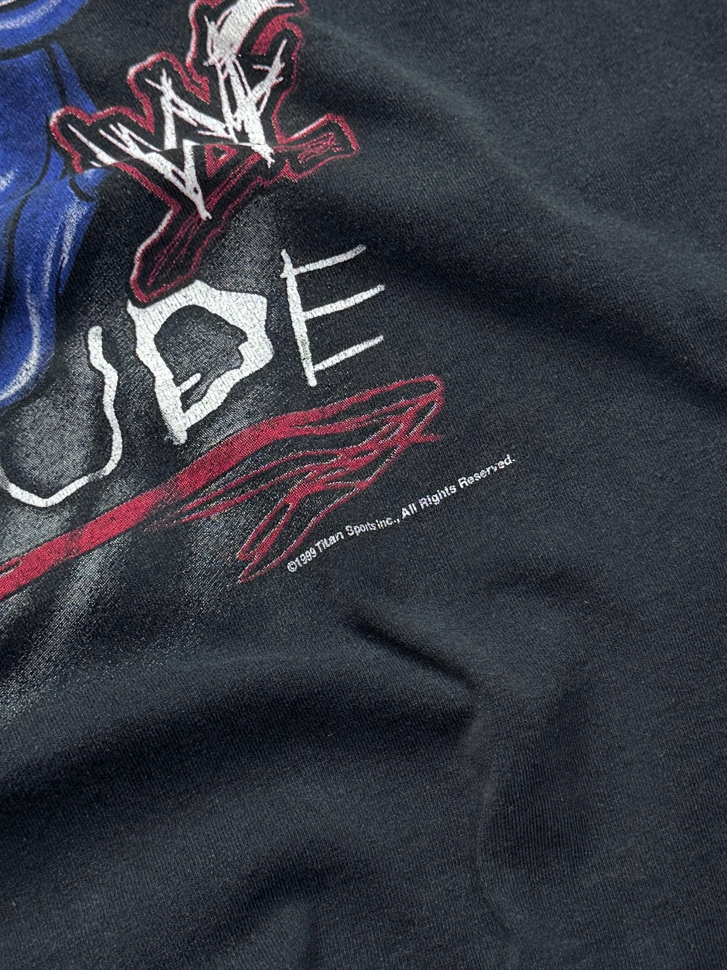 Vintage 1999 The Rock "Brahma Bull" WWF Attitude Era Tee (L)