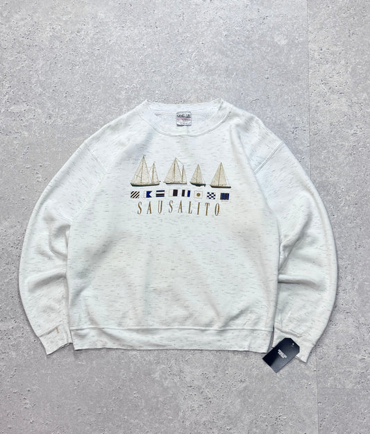 Vintage 90s Sausalito Sailing Destination Sweater (XL)