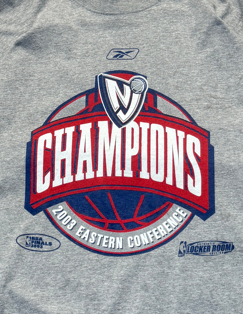 Vintage 2003 Reebok X Brooklyn Nets NBA Finals Tee (2XL)