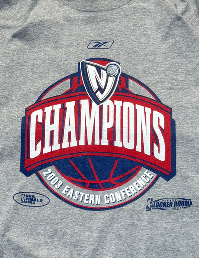 Vintage 2003 Reebok X Brooklyn Nets NBA Finals Tee (2XL)