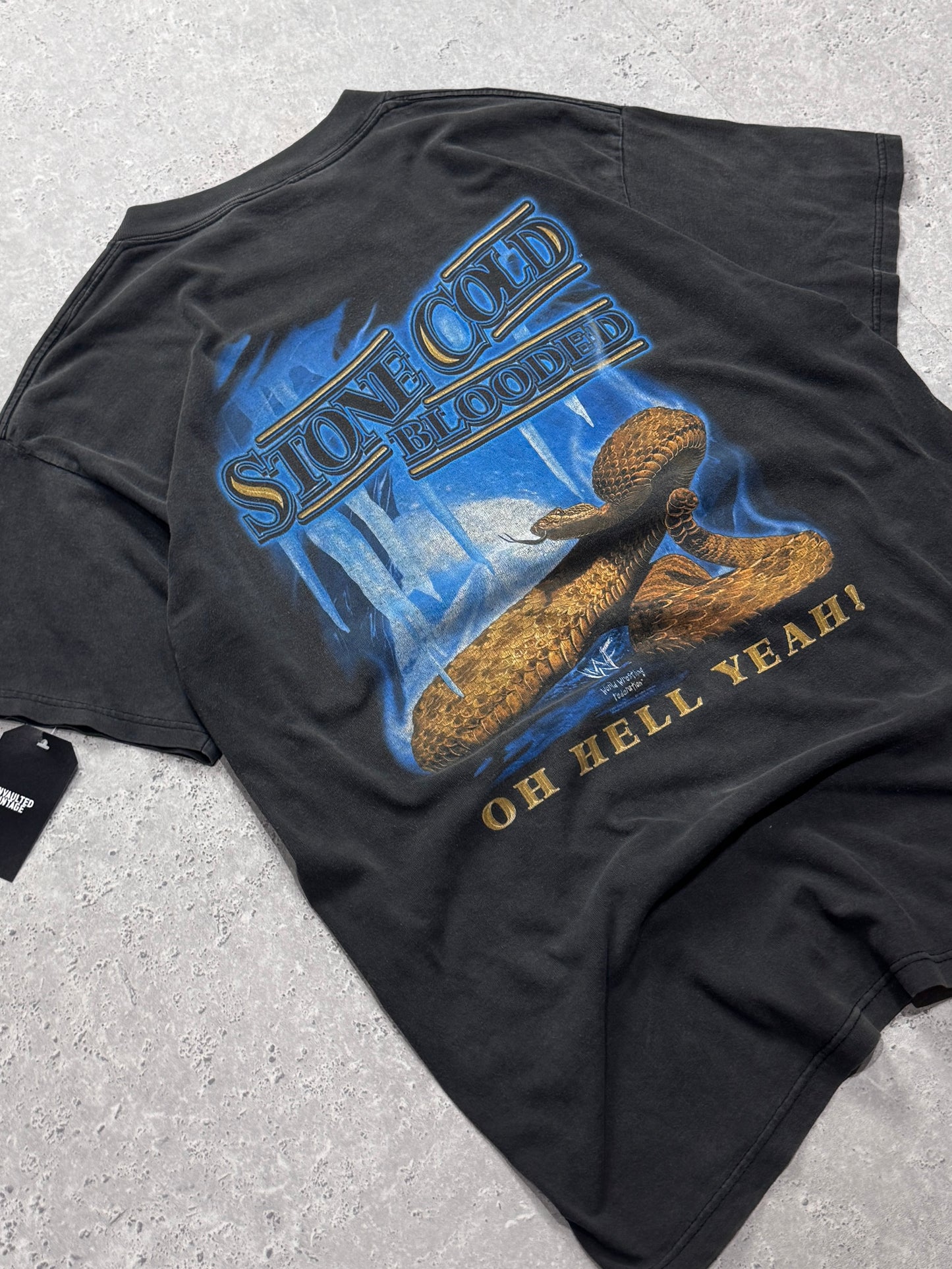 Vintage 90s WWF Steve Austin "Stone Cold Blooded" Tee (XL)