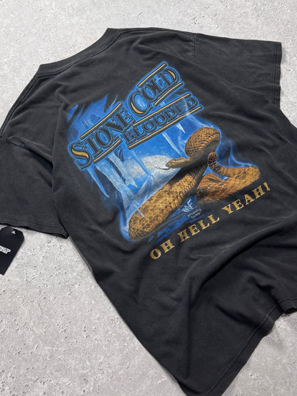 Vintage 90s WWF Steve Austin "Stone Cold Blooded" Tee (XL)