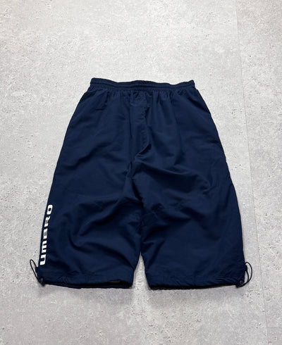Vintage 2000s Umbro Adjustable 3/4 Track Shorts (L)