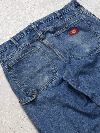 Vintage Dickies Denim Carpenter Workwear Pants (34")