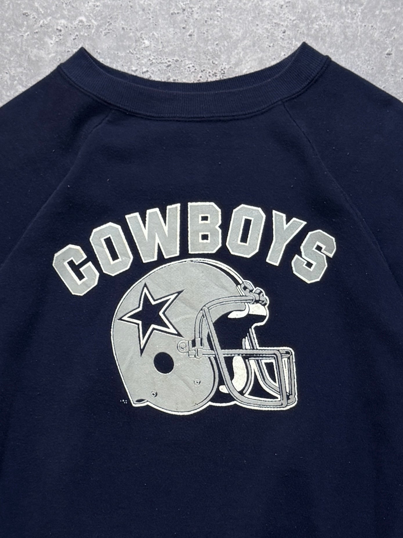 Vintage 80s Dallas Cowboys NFL Helmet Sweater (M)
