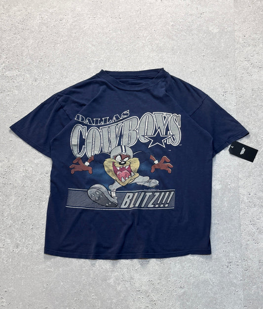 Vintage 1996 Dallas Cowboys X Taz Looney Tunes NFL Tee (L)