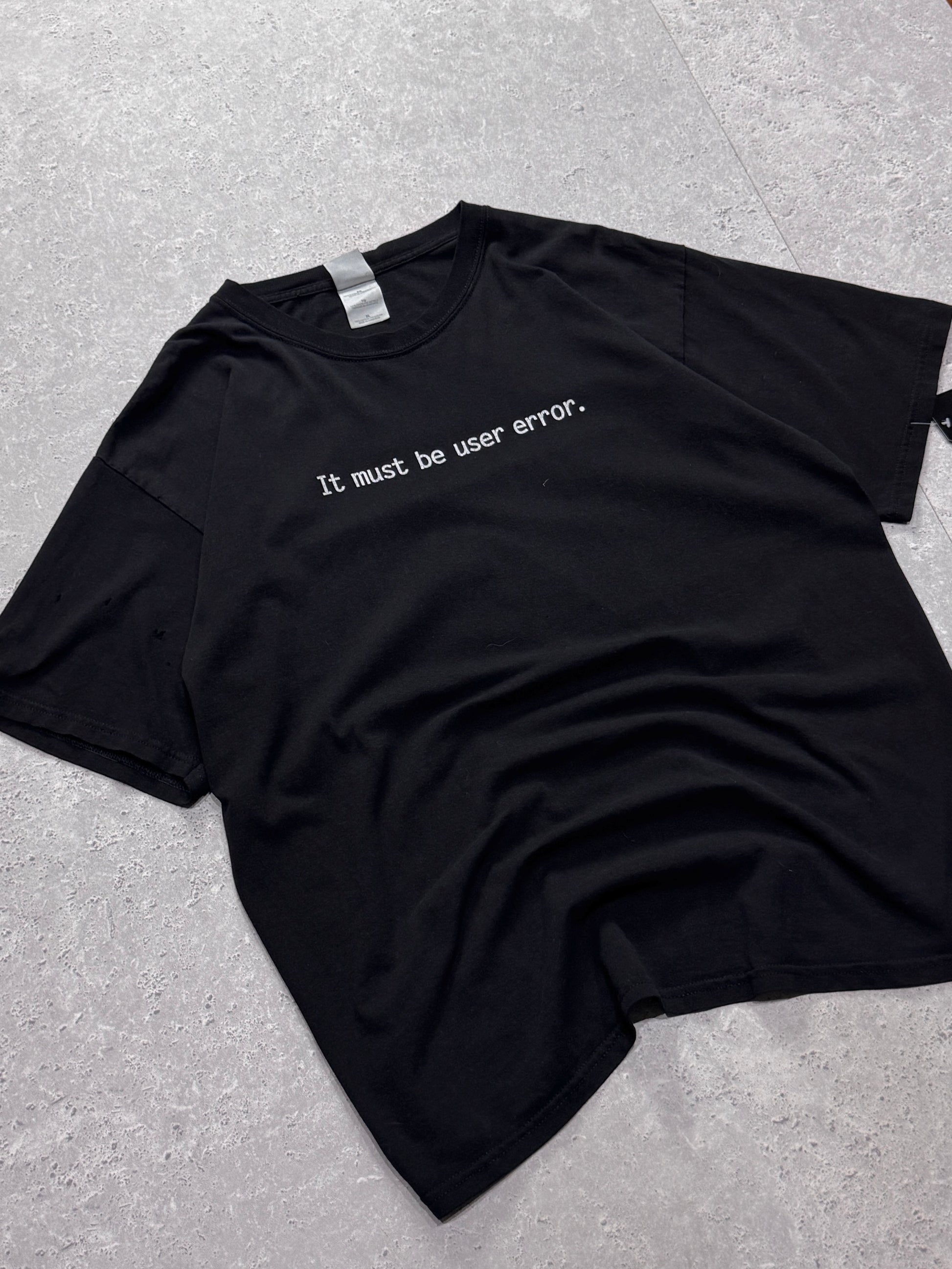 Vintage 2000s “User Error” Humour Tee (XL)