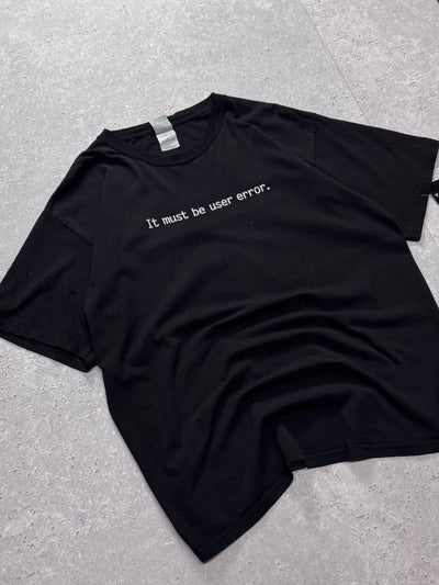 Vintage 2000s “User Error” Humour Tee (XL)