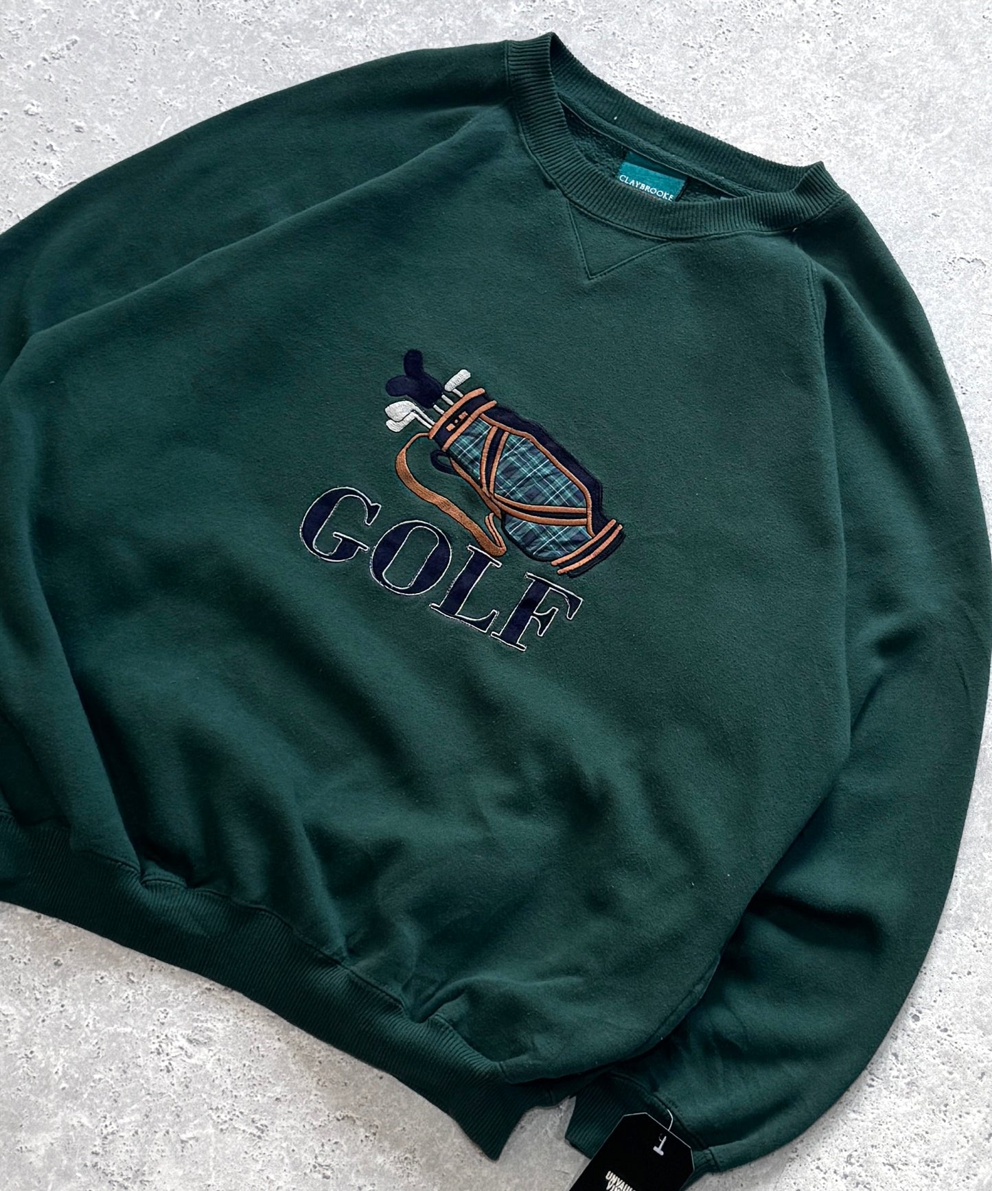 Vintage 00s Golf Embroidered Sweater (L)