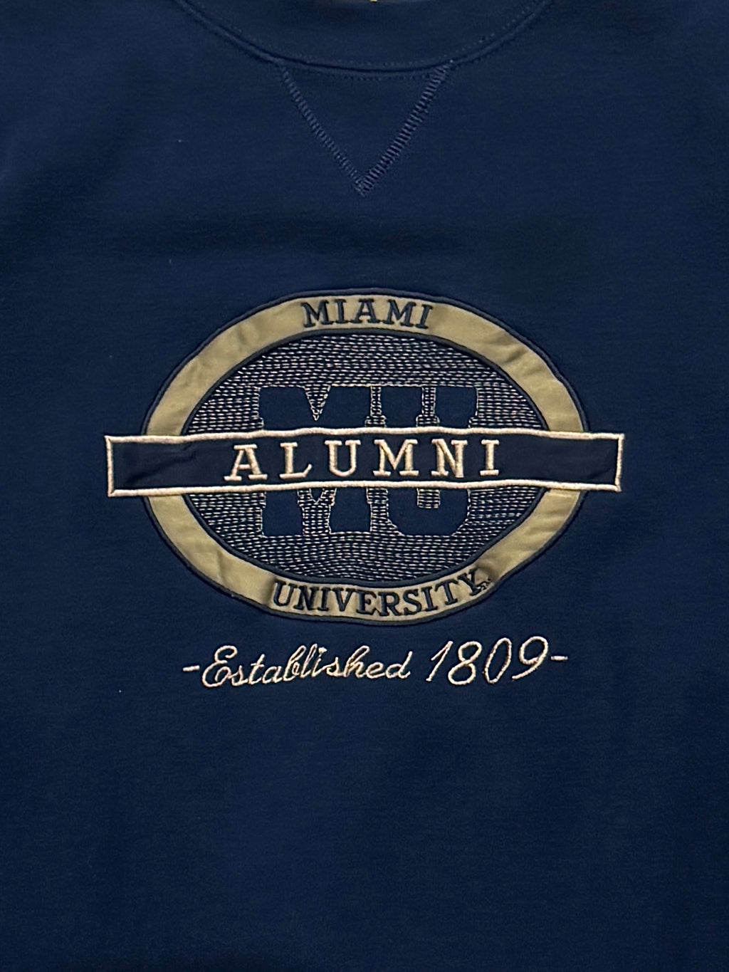 Vintage Miami University Alumni Embroidered Sweater (L)