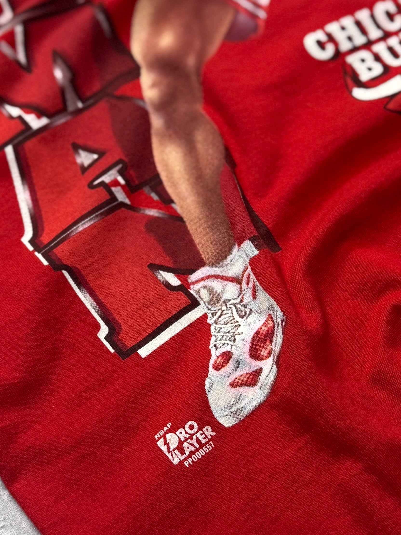 Vintage 90s Dennis Rodman X Chicago Bulls Caricature NBA Tee (L)