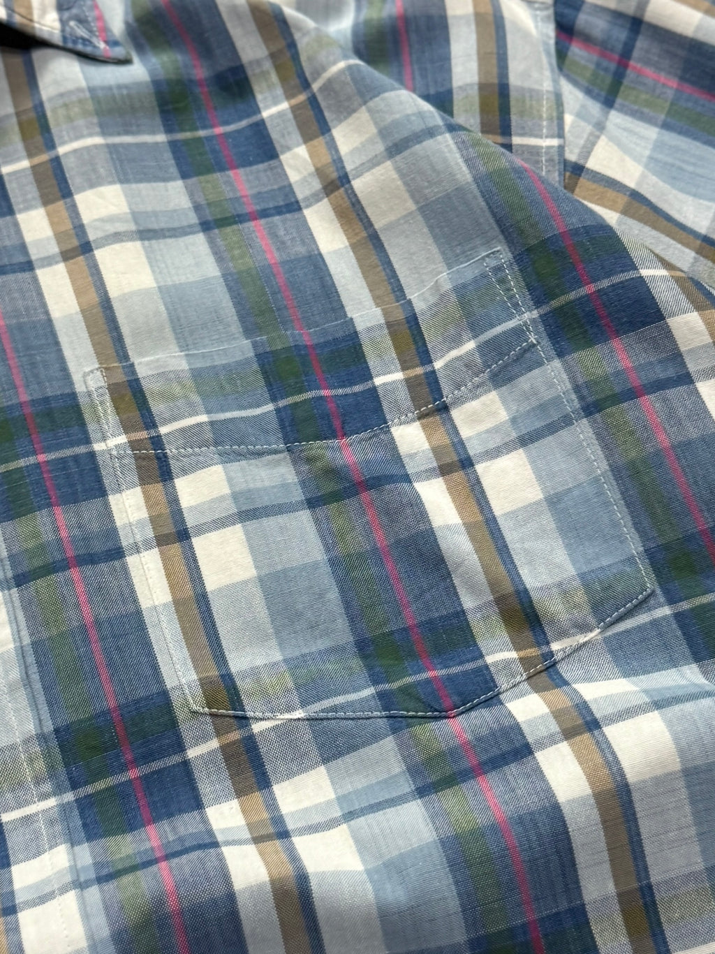 Vintage 90s Plaid Button Up Shirt (2XL)