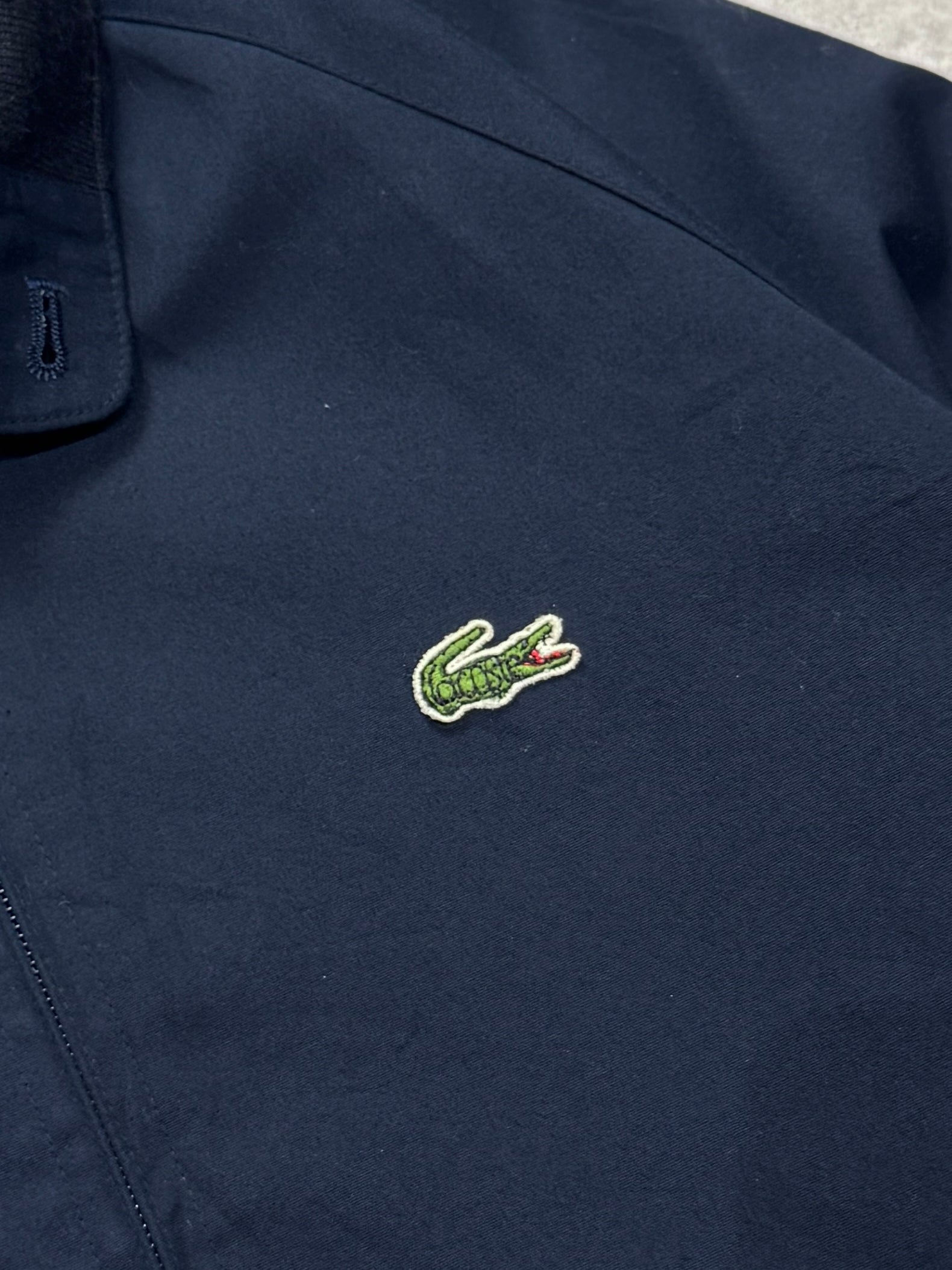 Vintage 2000s Lacoste Plaid Lined Bomber Jacket (S)