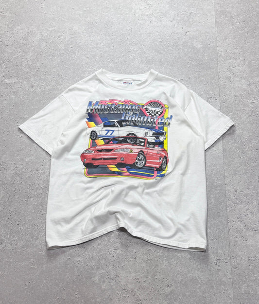 Vintage 90s Mustangs Unlimited Car Graphic Tee (L)