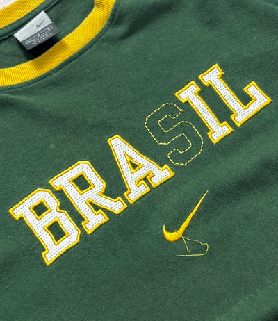 Vintage Nike X Brasil Embroidered Long Sleeve Tee (L)