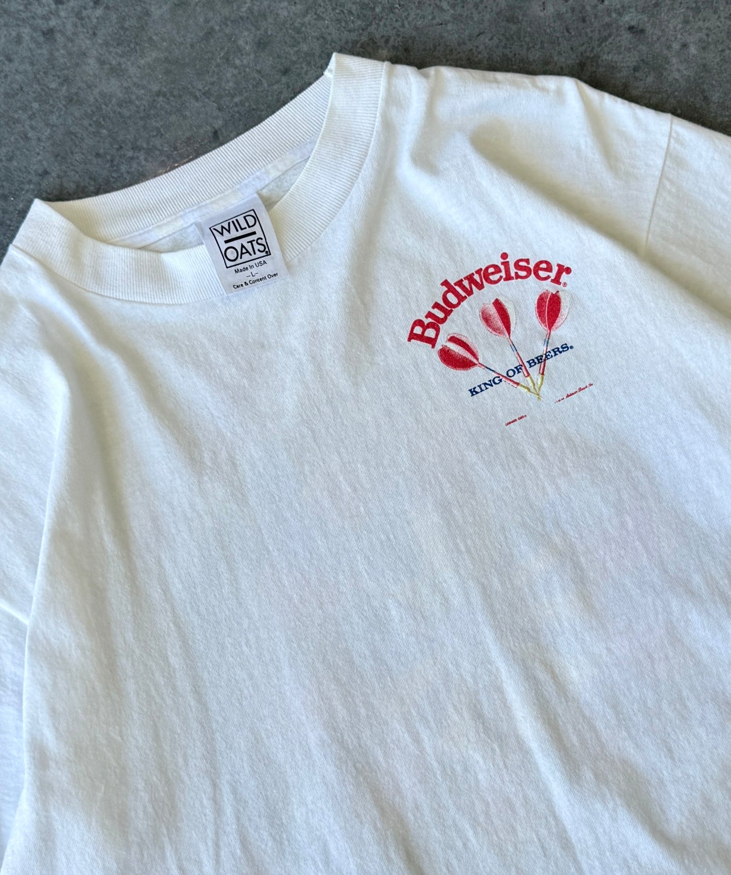 Vintage 90s Budweiser Dart Board Tee (L)