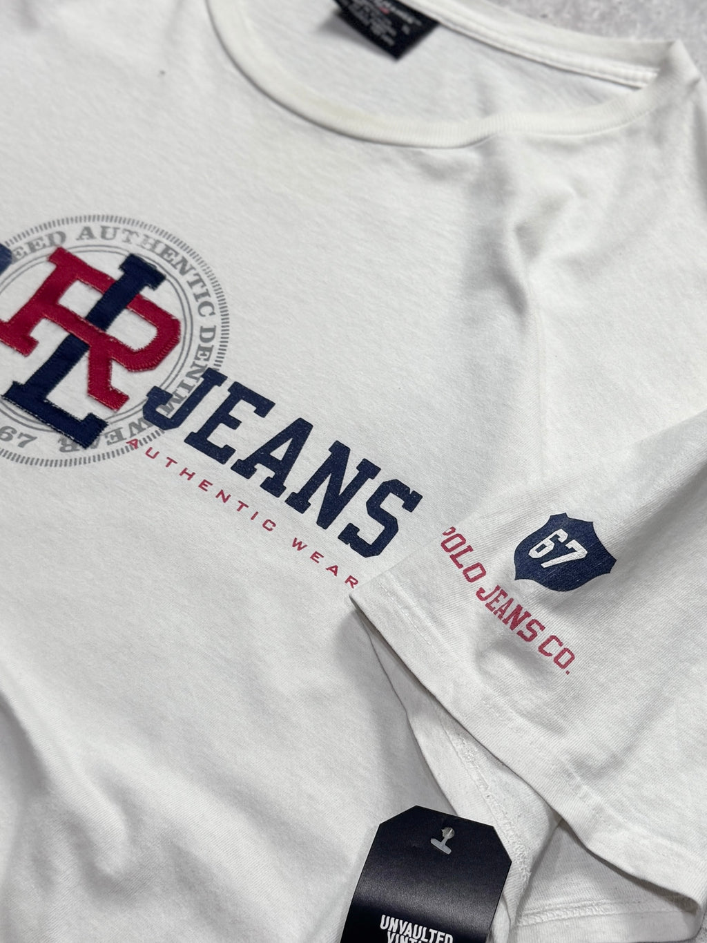 Vintage 2000s Polo Jeans Ralph Lauren Spellout Tee (XL)