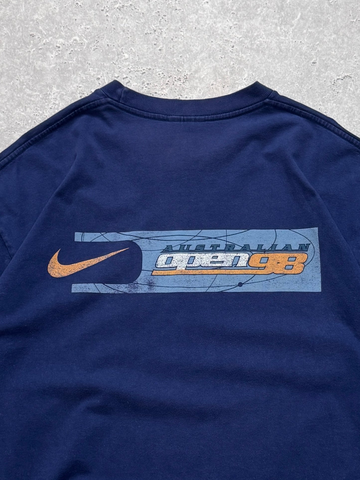 Vintage 1998 Nike X Australian Open Pete Sampras Tennis Tee (XL)