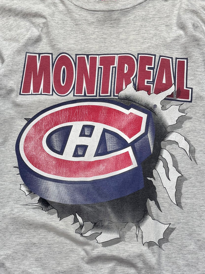 Vintage 90s Montreal Canadiens NHL Breakthrough Tee (2XL)