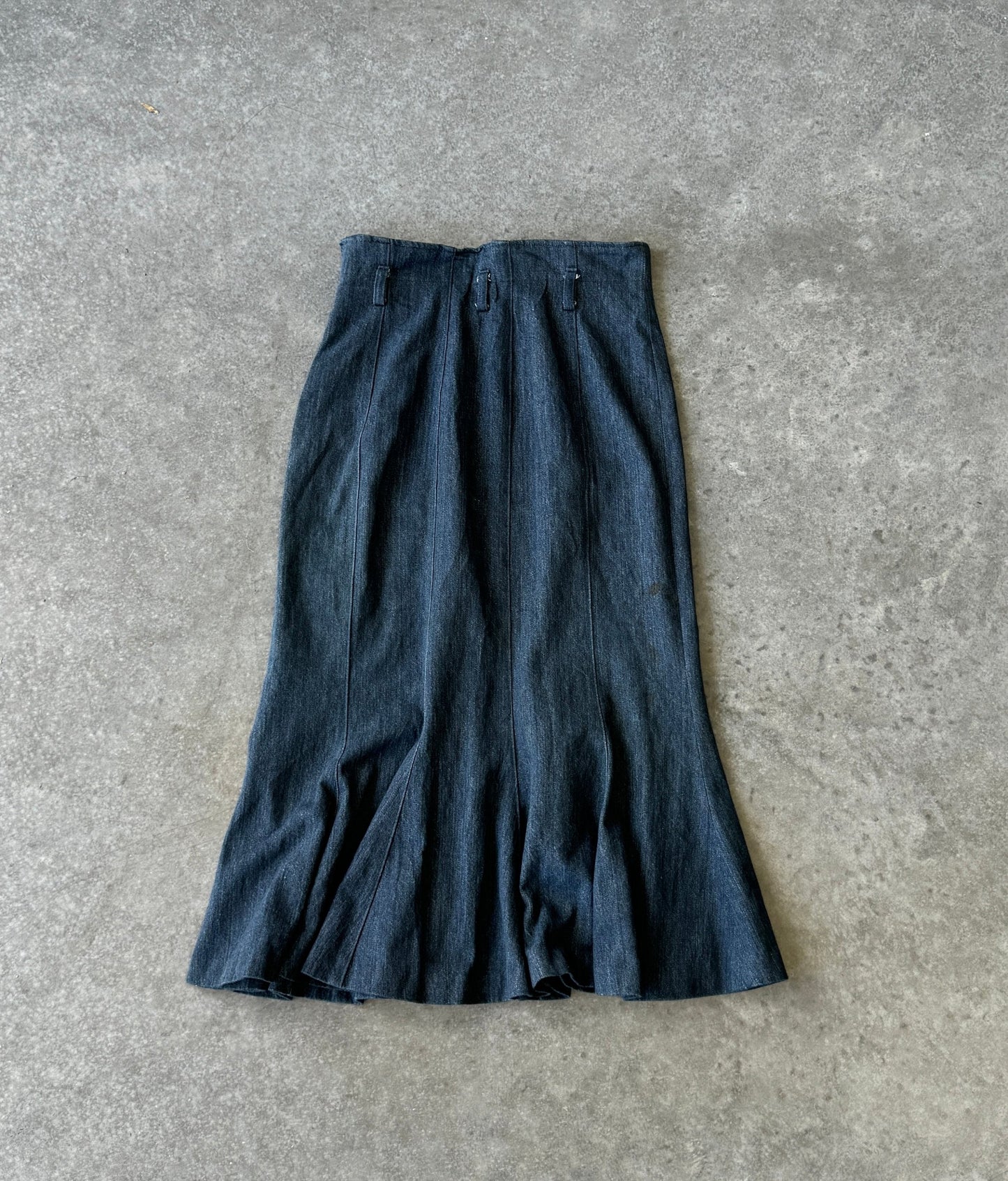 Vintage Denim Maxi Skirt (M)