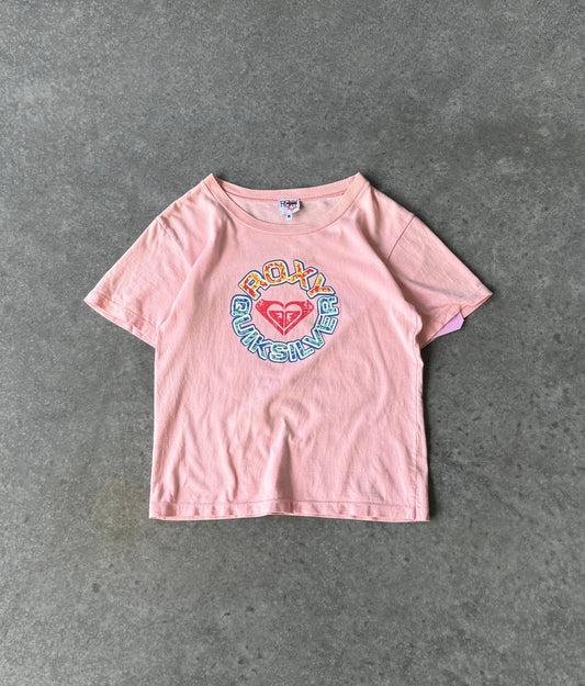 Vintage Quiksilver X Roxy Surf Baby Tee (M)