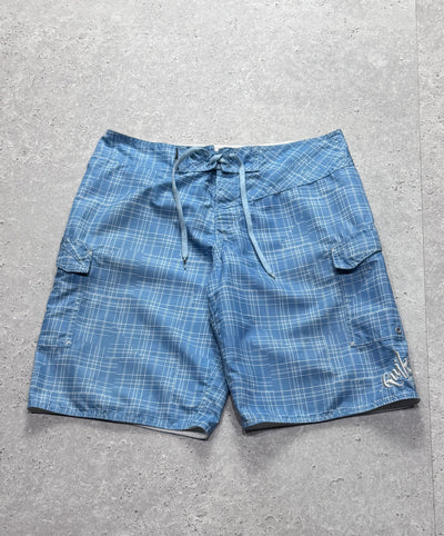 Vintage 2000s Quiksilver Plaid Boardshorts (32")