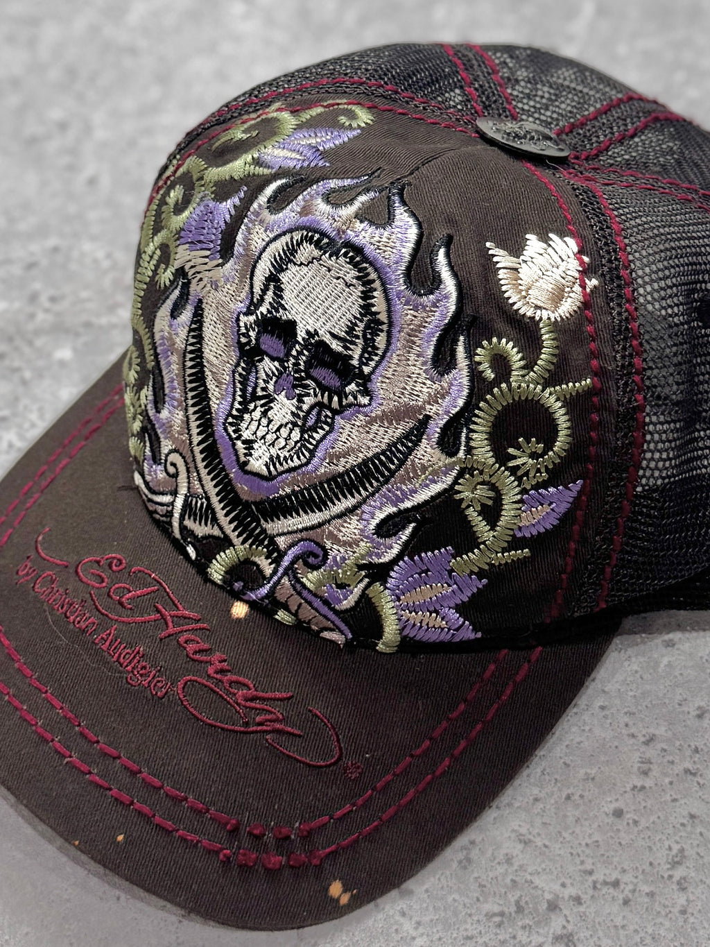 Vintage Y2K Ed Hardy Christian Audigier Cap