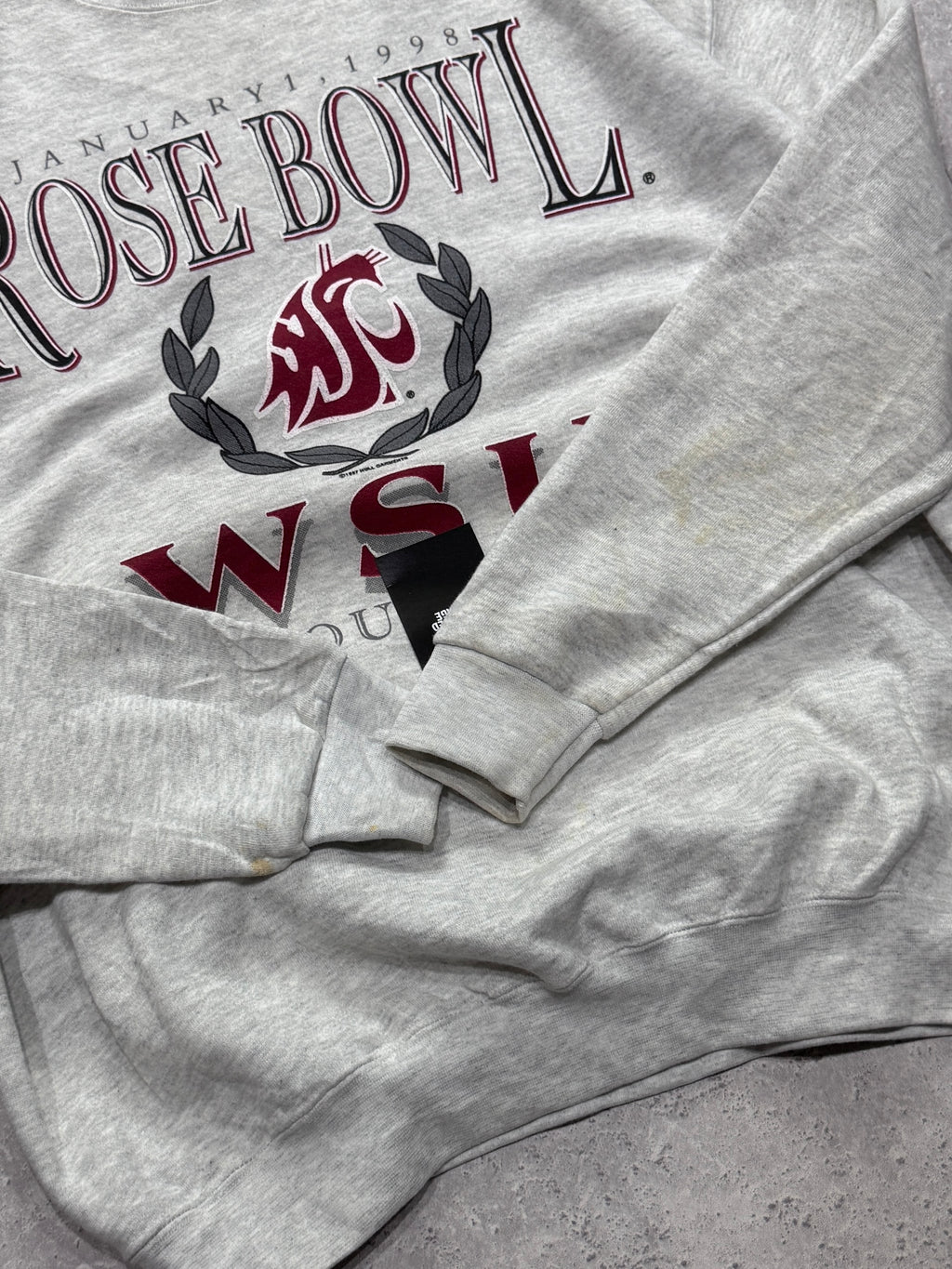 Vintage 1998 WSU Cougars Rosebowl College Sweater (XL)