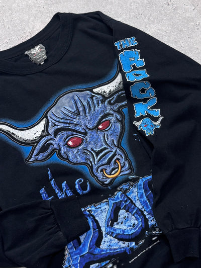 Vintage 1999 WWF The Rock "Brahma Bull" Longsleeve Tee (S)