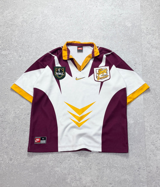 Vintage 1998 Nike X Brisbane Broncos NRL Jersey (M)