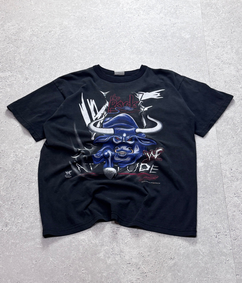 Vintage 1999 The Rock "Brahma Bull" WWF Attitude Era Tee (L)