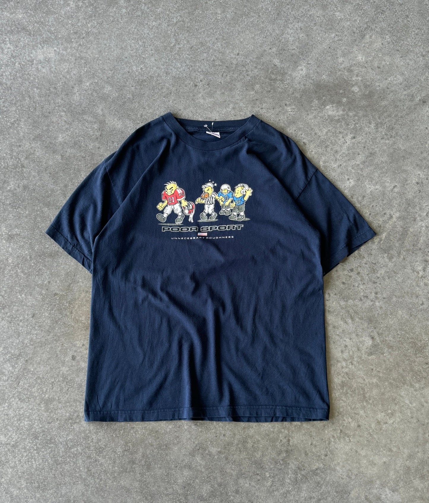 Vintage 00s Poor Sport Cartoon Tee (XL)