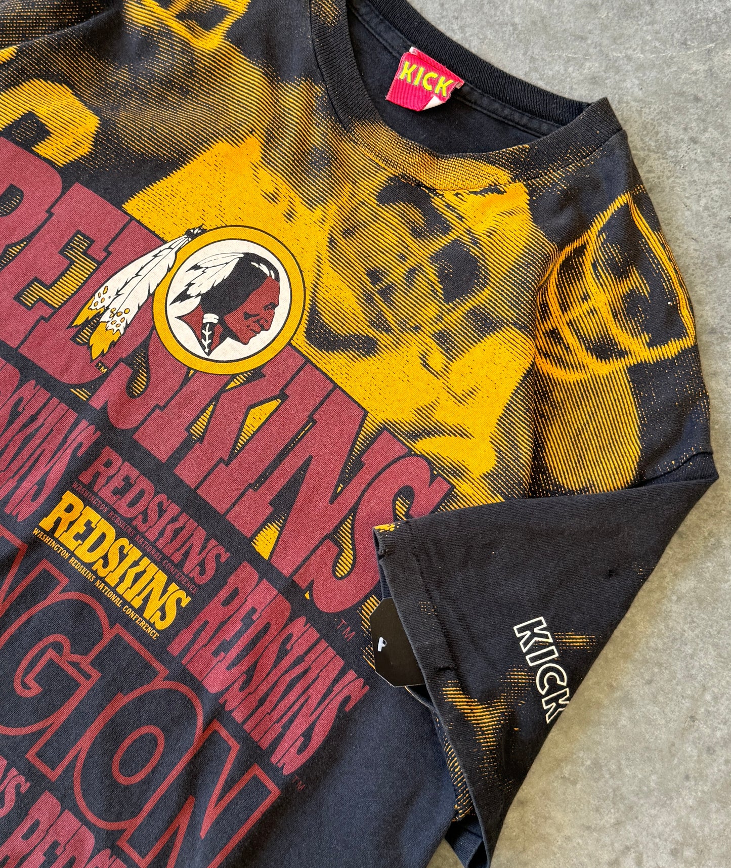 Vintage 90s Washington Redskins AOP Tee (XL)