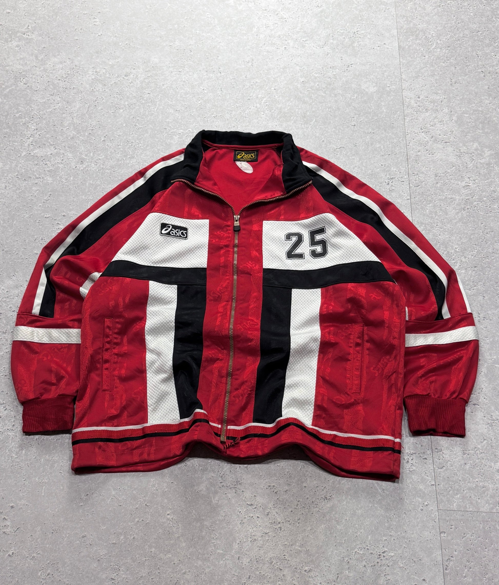 Vintage 90s ASICS Japan Higashi Football Track Jacket (XL)