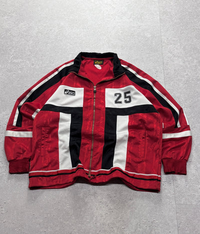 Vintage 90s ASICS Japan Higashi Football Track Jacket (XL)