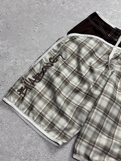 Vintage 2000s Billabong Plaid Boardshorts (30")