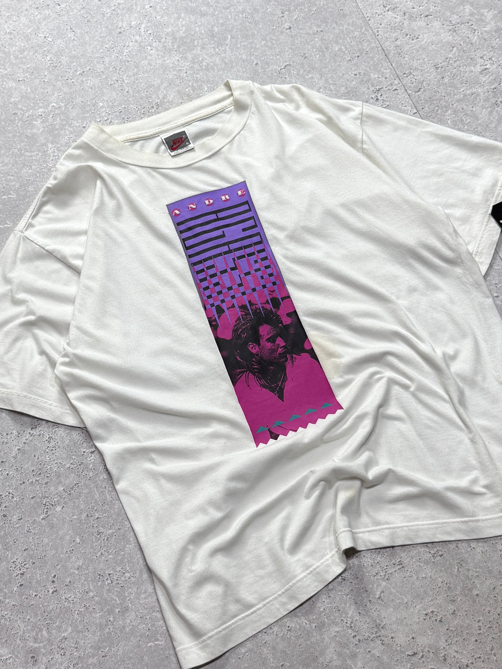 Vintage 90s Nike X Andre Agassi Tennis Tee (L)