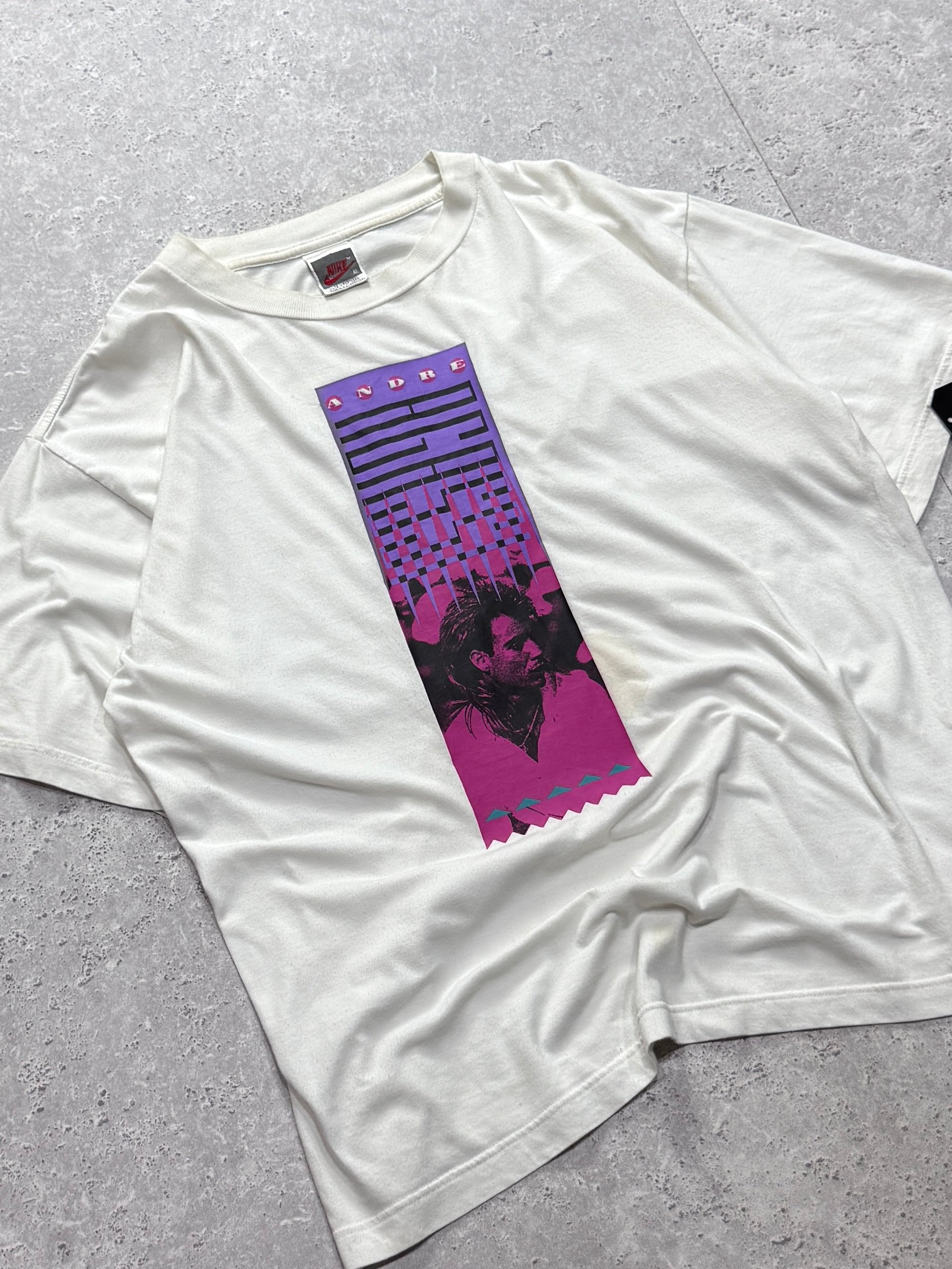 Vintage 90s Nike X Andre Agassi Tennis Tee (L)