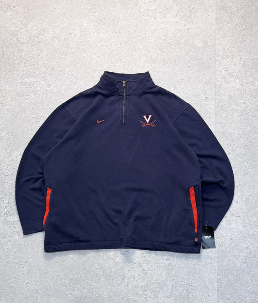 Vintage Nike X Univeristy Virginia Quarter Zip Sweater (XL)