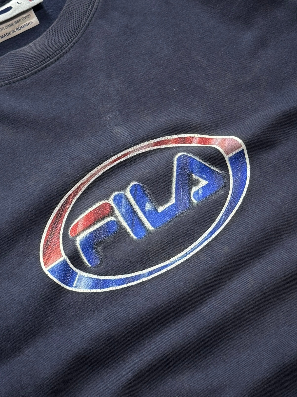 Vintage 90s Fila Spellout Tee (L)