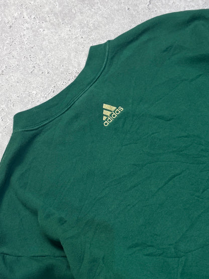 Vintage 2000s Adidas X Notre Dame College Embroidered Sweater (M)