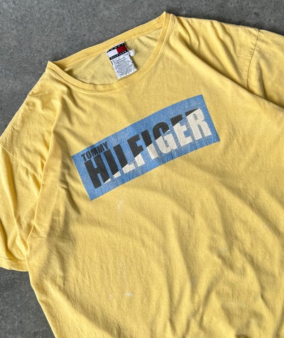 Vintage 90s Tommy Hilfiger Box Logo Tee (L)