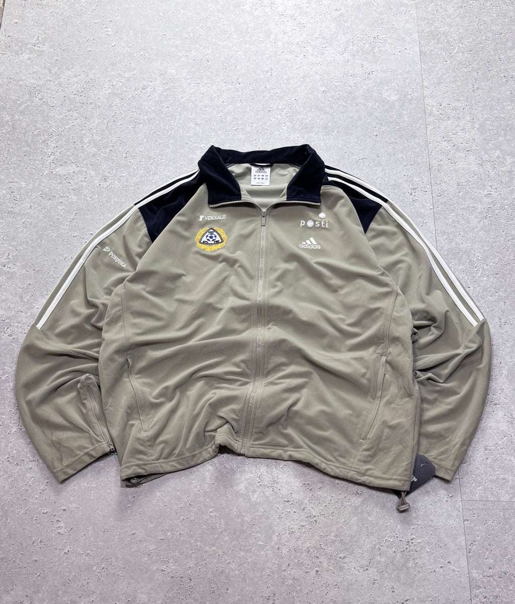 Vintage 2000s Adidas Football Track Jacket (2XL)