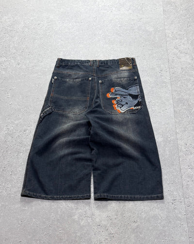 Vintage Y2K Baggy Graphic Carpenter Jorts (28”)