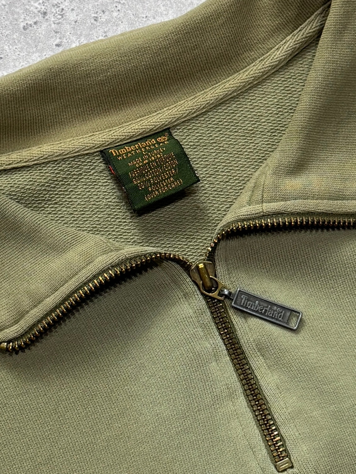 Vintage 90s Timberland Quarter Zip Sweater (XL)